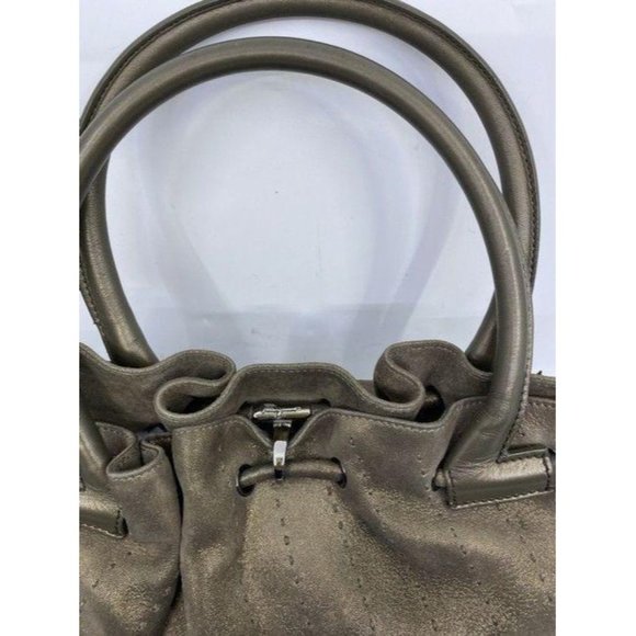 salvatore ferragamo handbag bronze shoulder bag - Picture 2 of 12